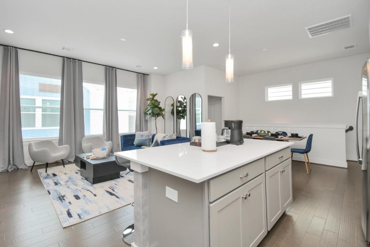 יוסטון Casa Azure - New Modern 3 Bedroom Med Center, Nrg, Uh מראה חיצוני תמונה